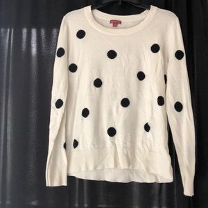 Merona crew neck polka dot sweater